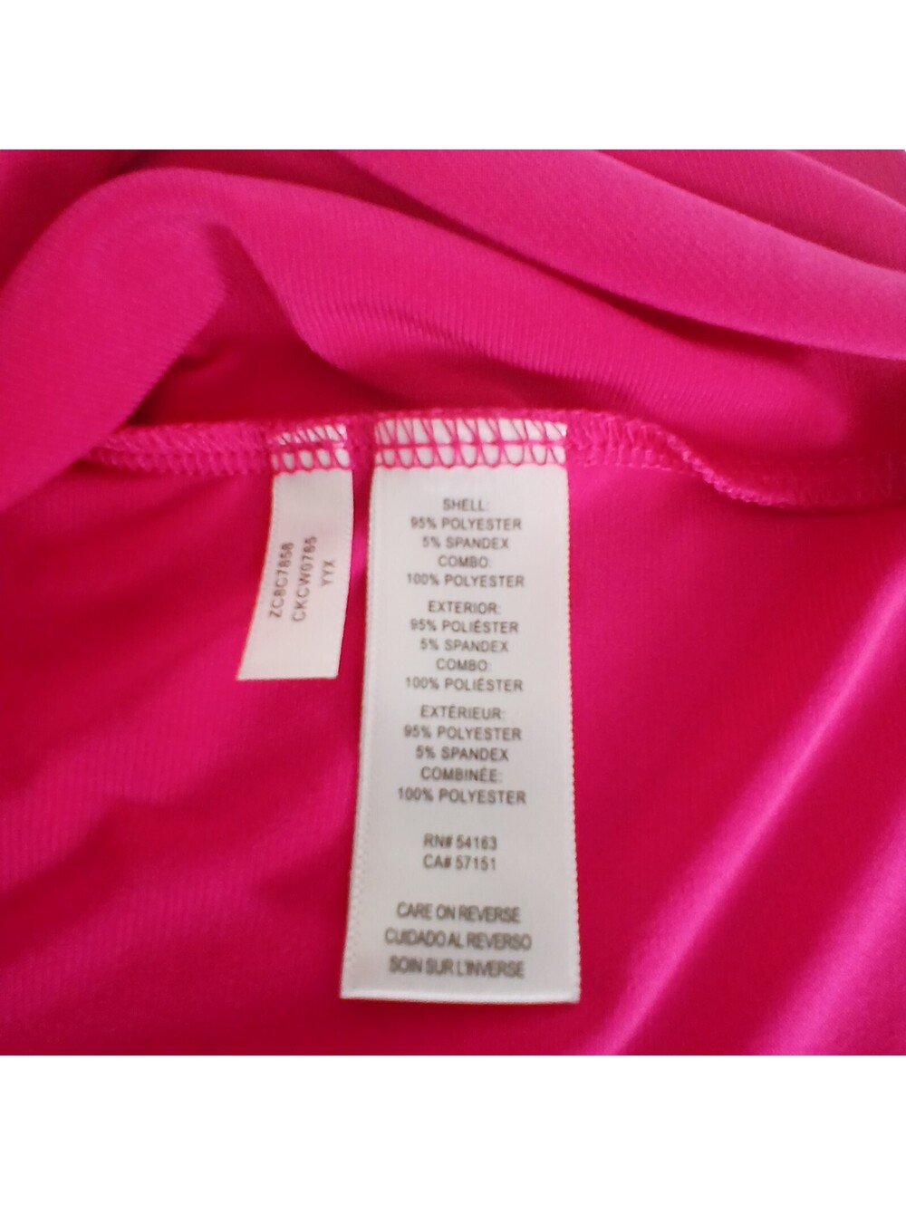 Calvin Klein Pink Stretch Top Women Medium Short Sleeve Casual Tee - Picture 9 of 9